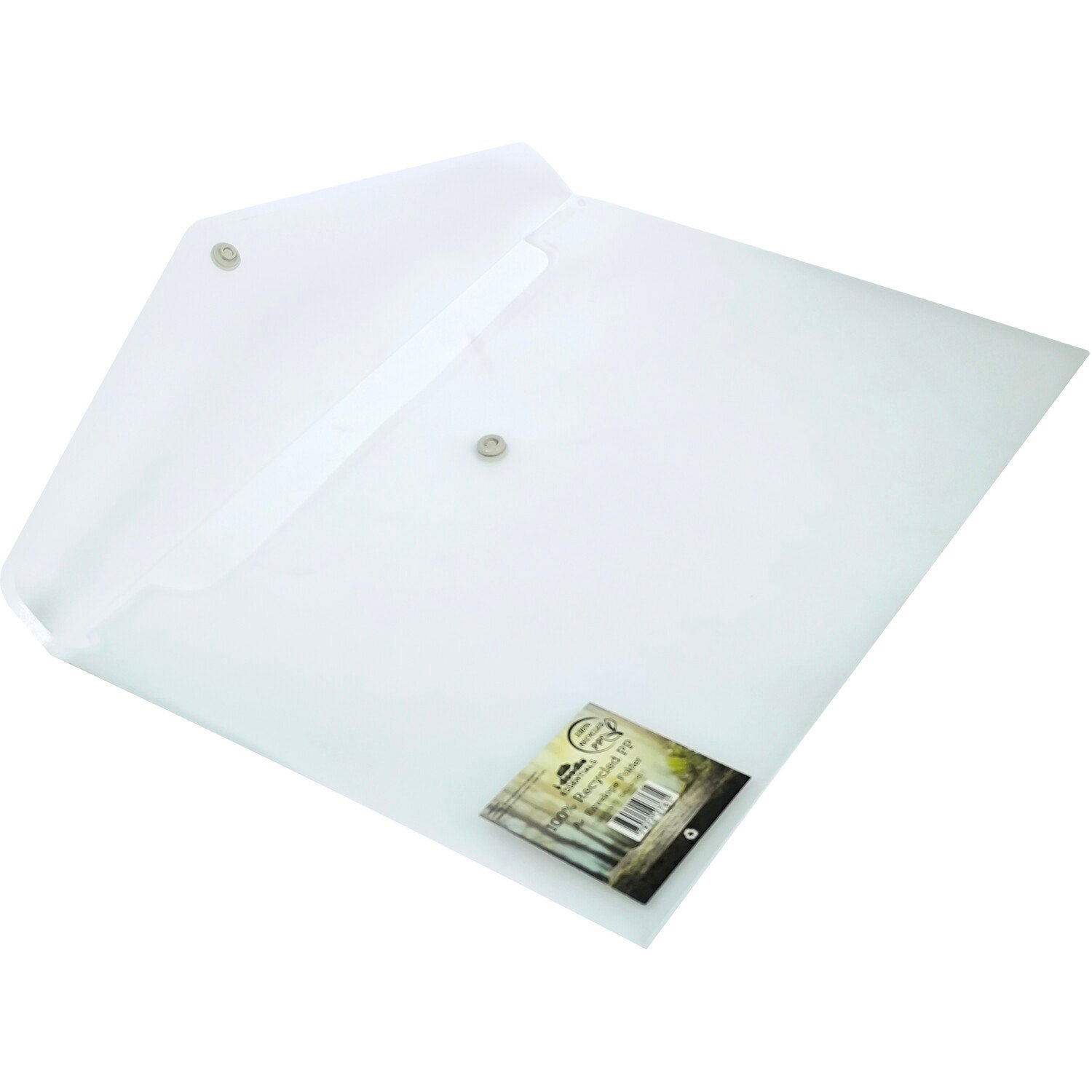Recycled PP A5 Envelope Folder - White Image 3