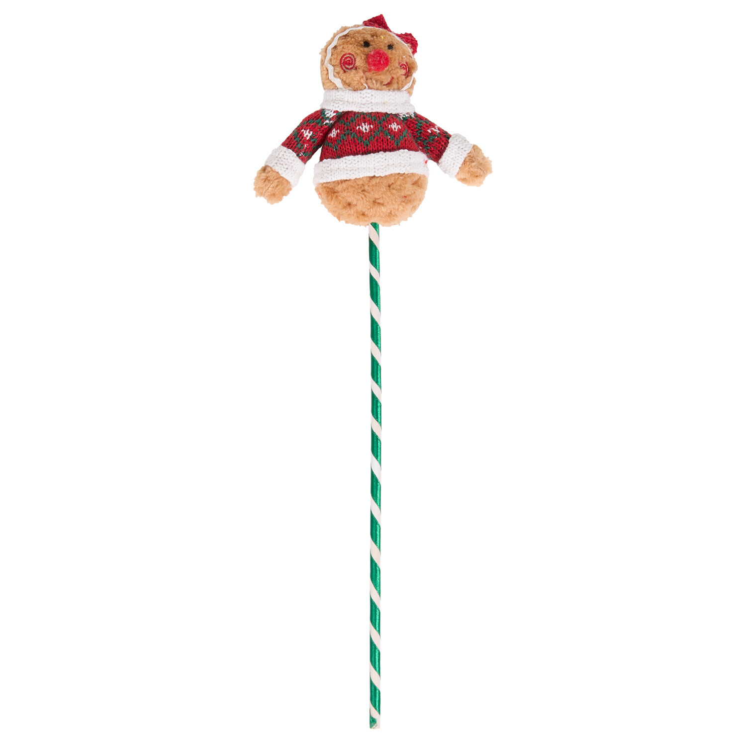 Plush Gingerbread Pick Neutral Image 1