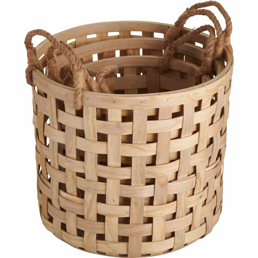 Wilko Open Weave Baskets 3 Pack Image 4