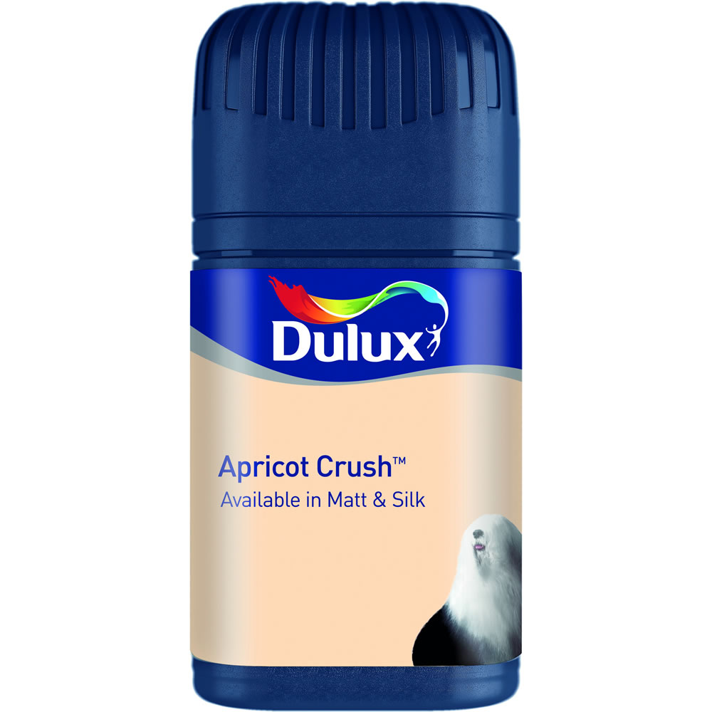 Dulux Matt Emulsion Paint Tester Pot              Apricot Crush 50ml Image 1