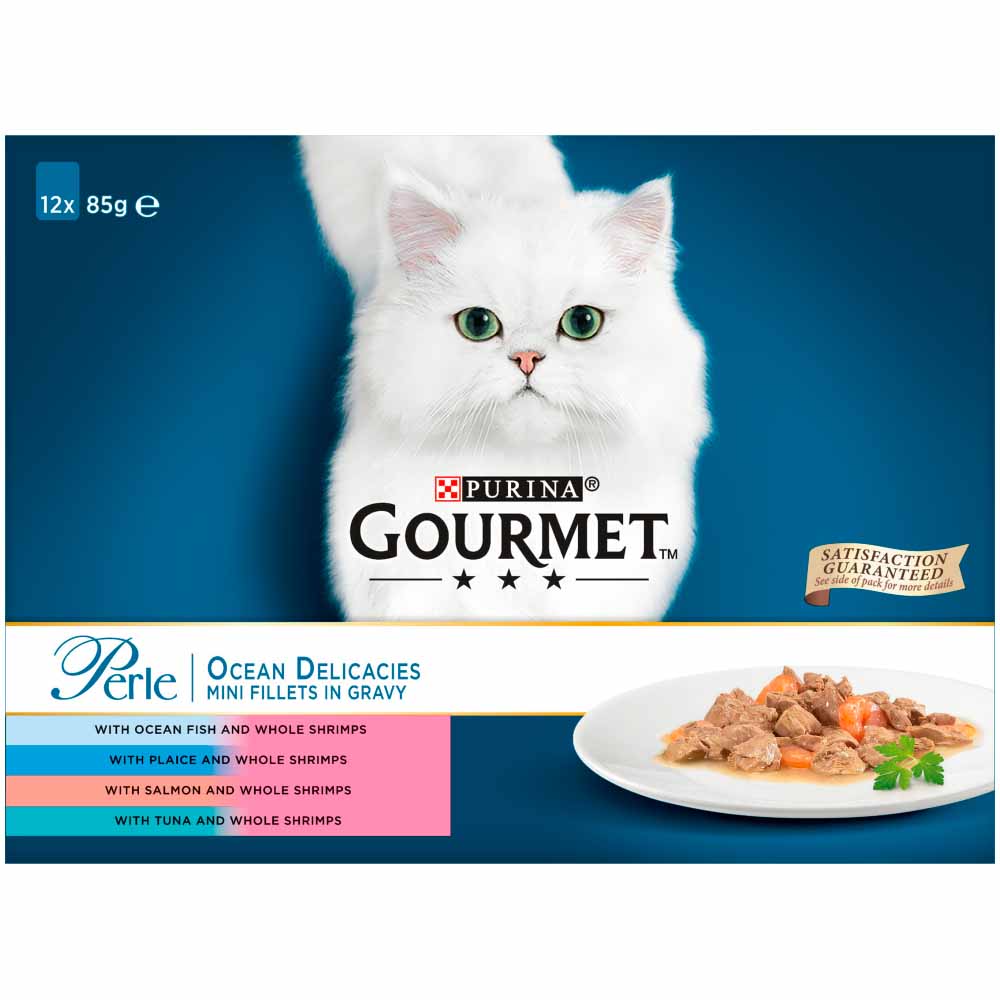 Gourmet Perle Pouches Ocean Delicacies Cat Food 12 x 85g Image 2