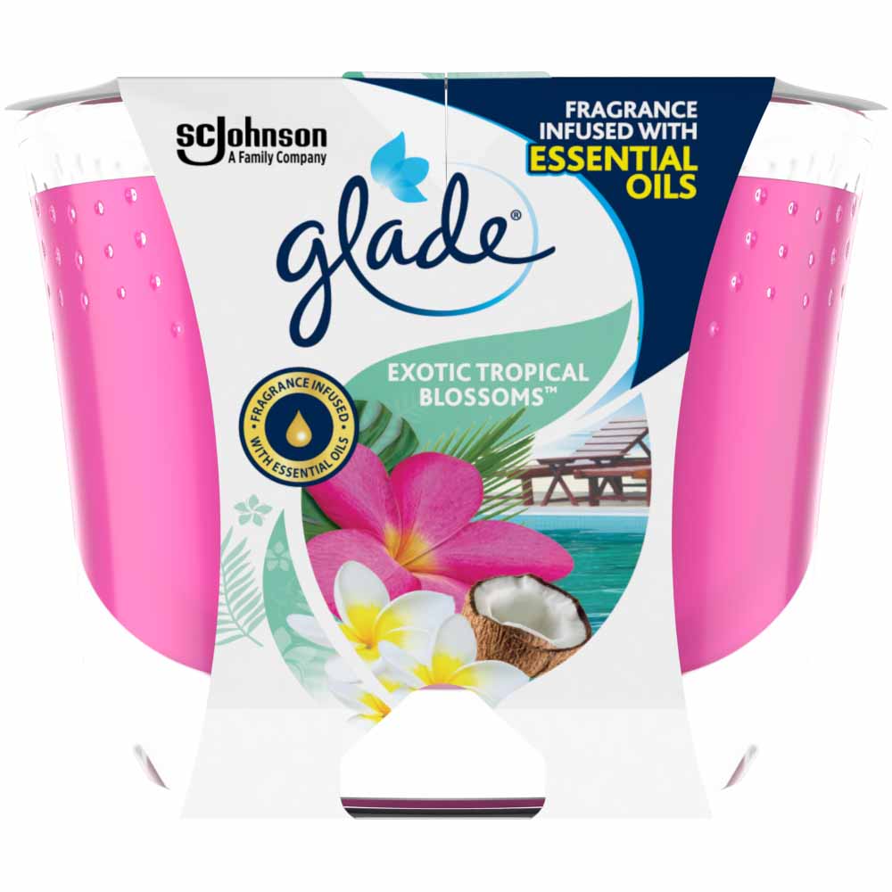 Glade Large Candle Exotic Tropical Blossoms 224g Image 2