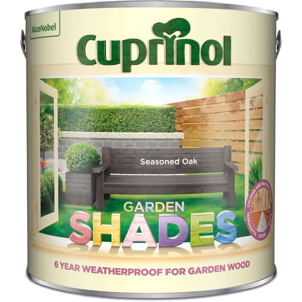 Cuprinol Garden Shades Seasoned Oak Exterior Paint 2.5L Image 2