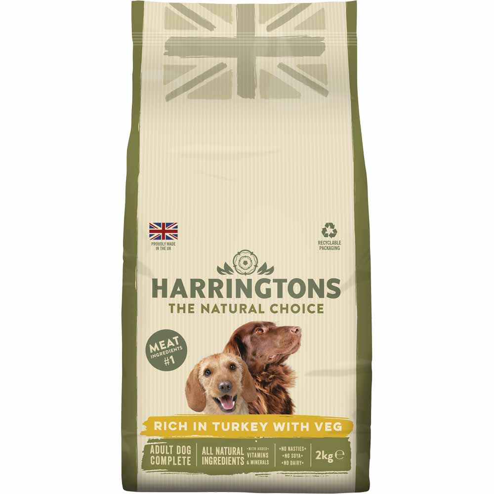 Harringtons Turkey and Veg Complete Dry Dog Food 2kg Image 1