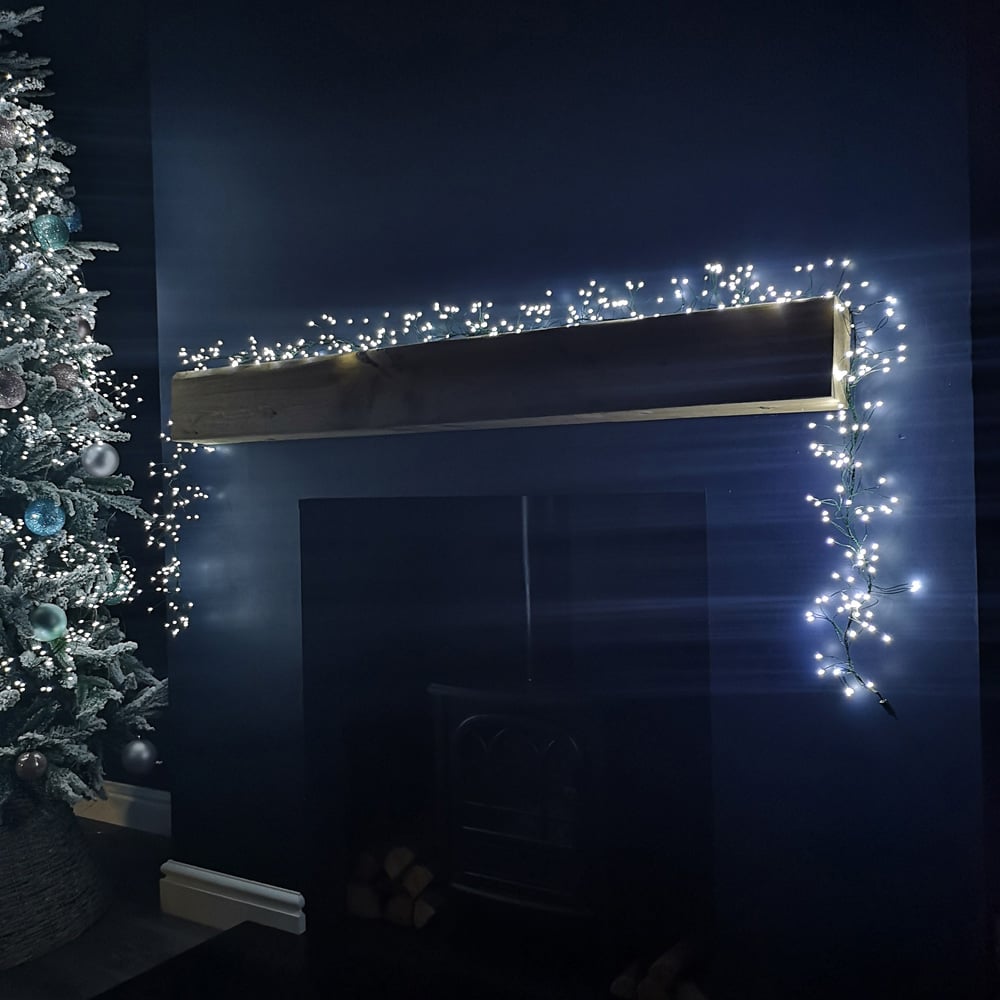 Samuel Alexander 288 White LED Christmas Garland Light Image 2