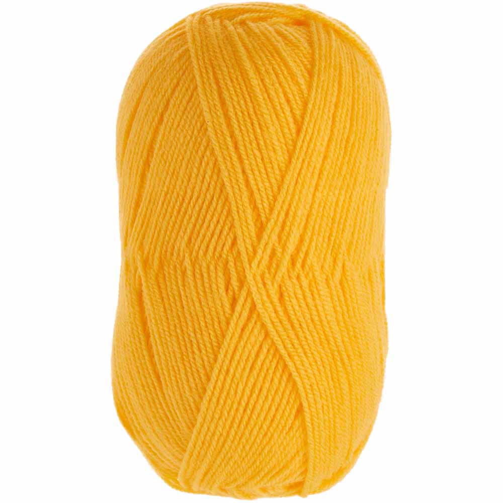 Wilko Double Knit Yarn Yellow 100g Image 1