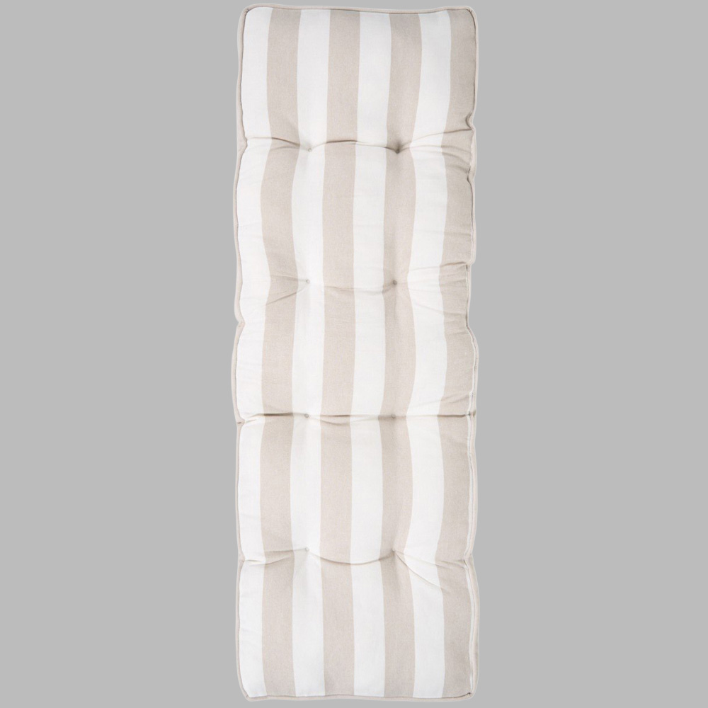Stripe Bench Pad Taupe Image 6