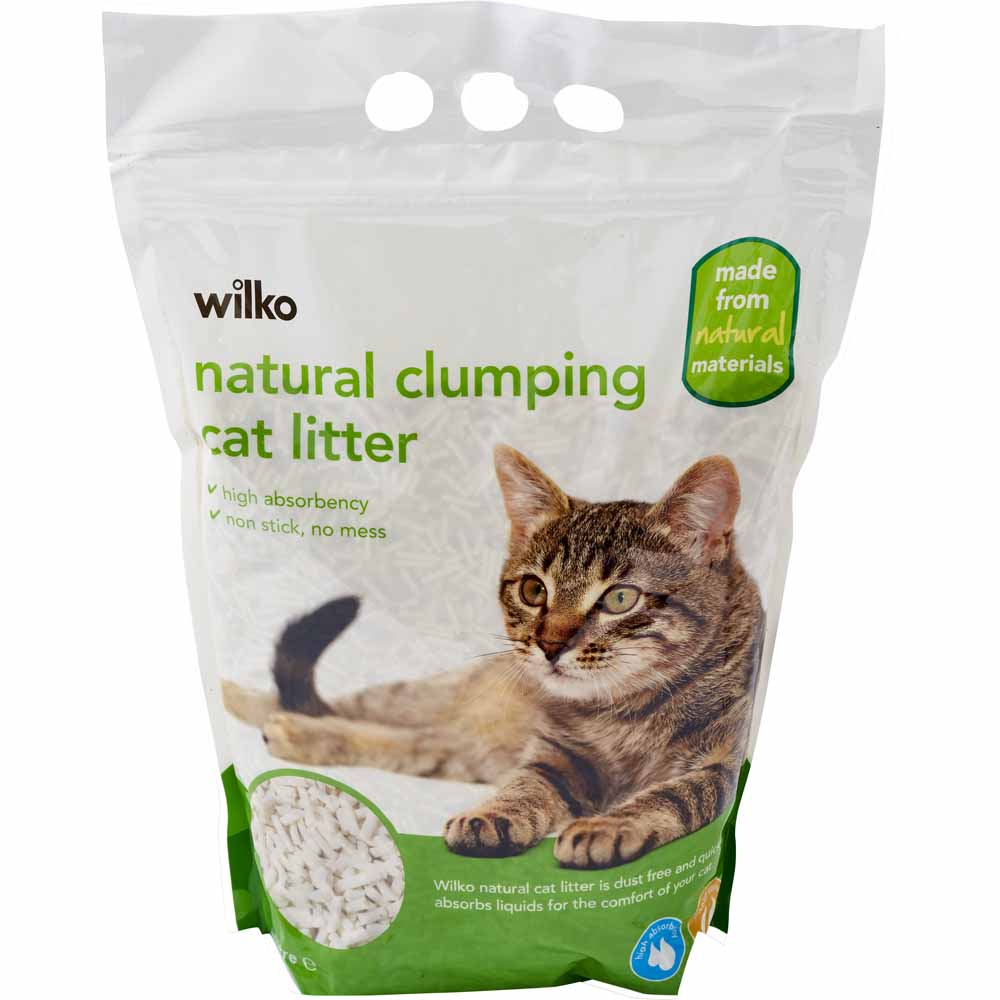 Wilko Natural Clumping Cat Litter 4L