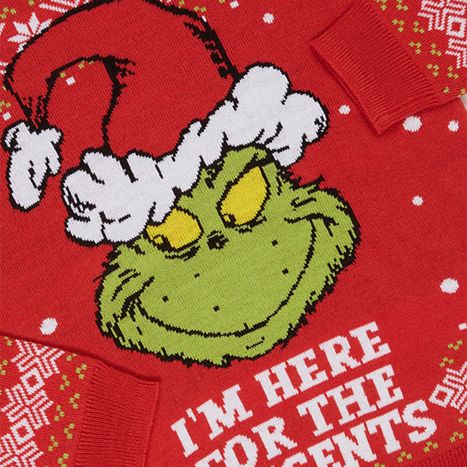 Grinch Christmas Jumper  - Red / 8 - 9 years Image 2
