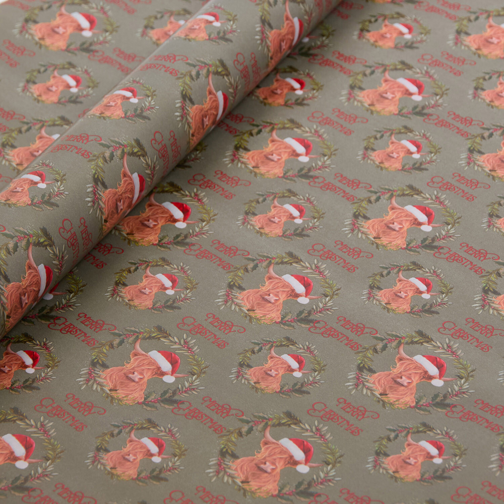 Highland Cow Gift Wrapper Image 2