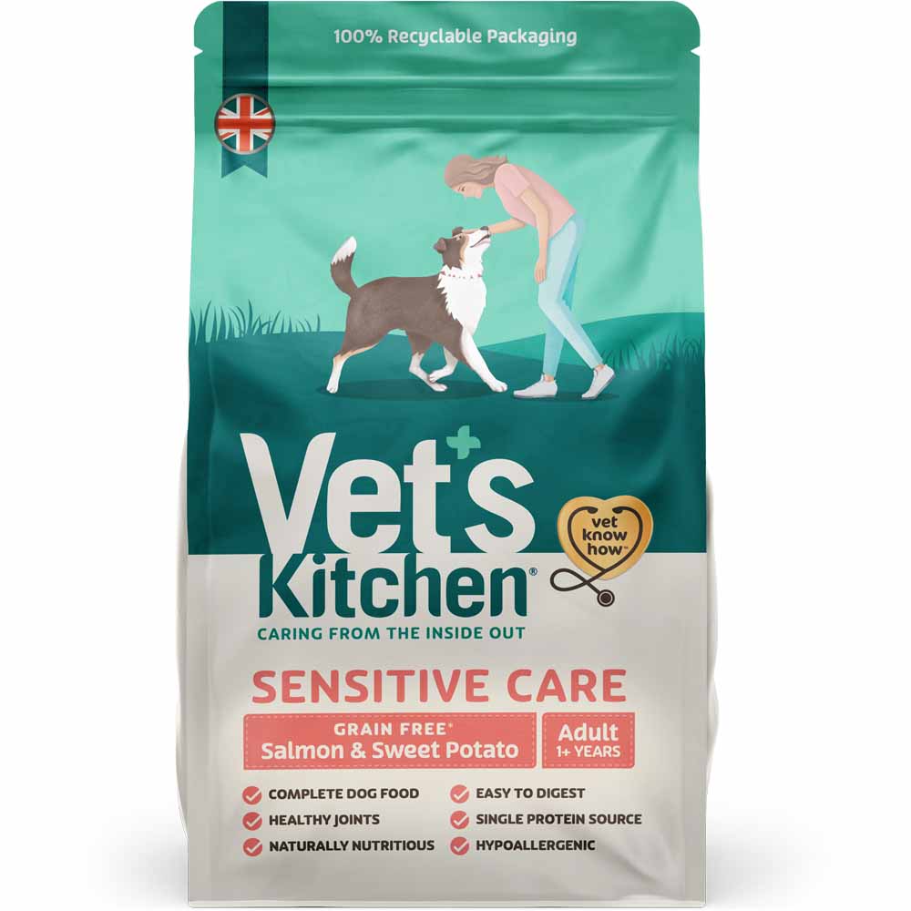 Vet's Kitchen Sensitive Care Grain Free Adult Dry Dog Food Salmon & Sweet Potato 2.2kg Image