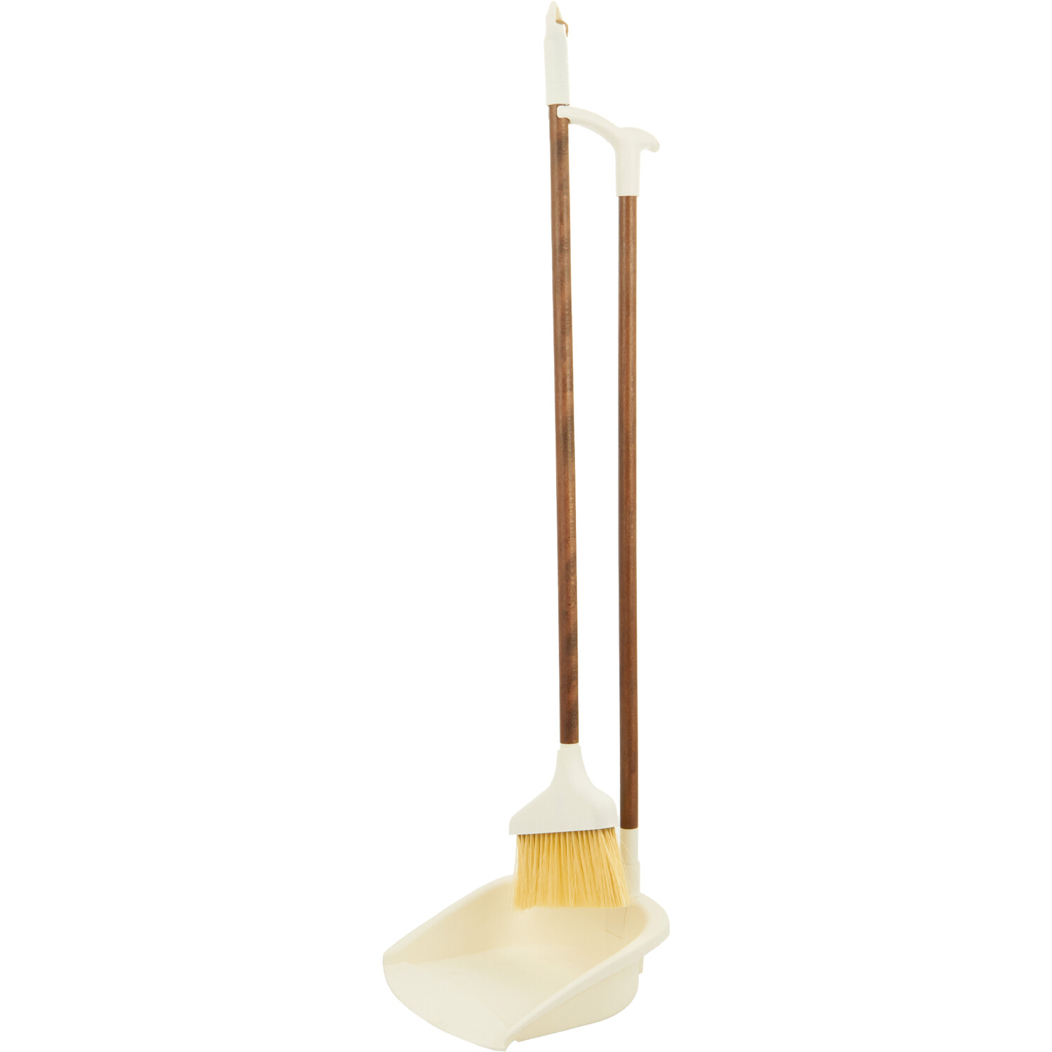 Sanctuary Brown Dustpan and Brush with Long Handle Image 2