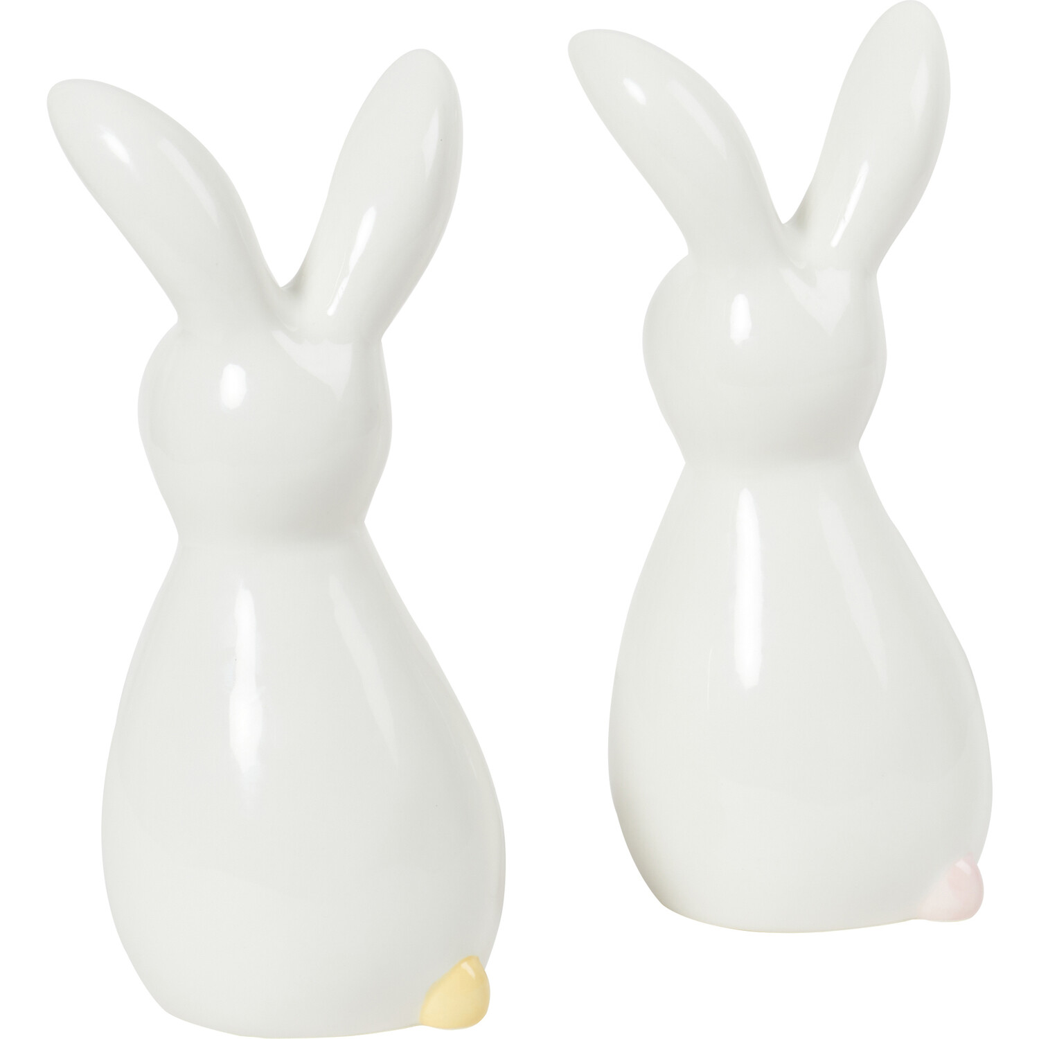 Pastel Easter Bunny Ornament - White Image 1