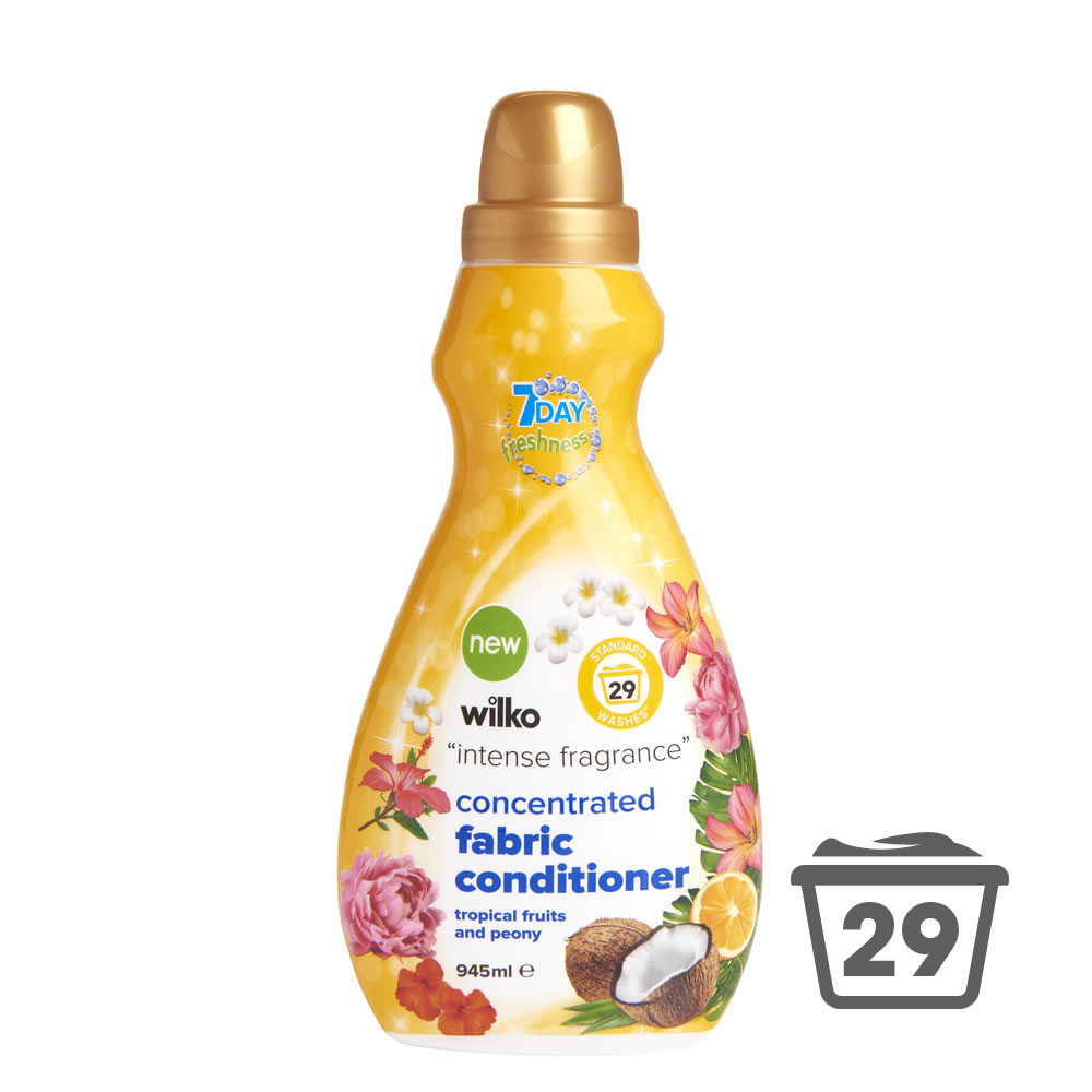Wilko Tropical Fruits and Peony Fabric Conditioner  29 Washes 945ml Image