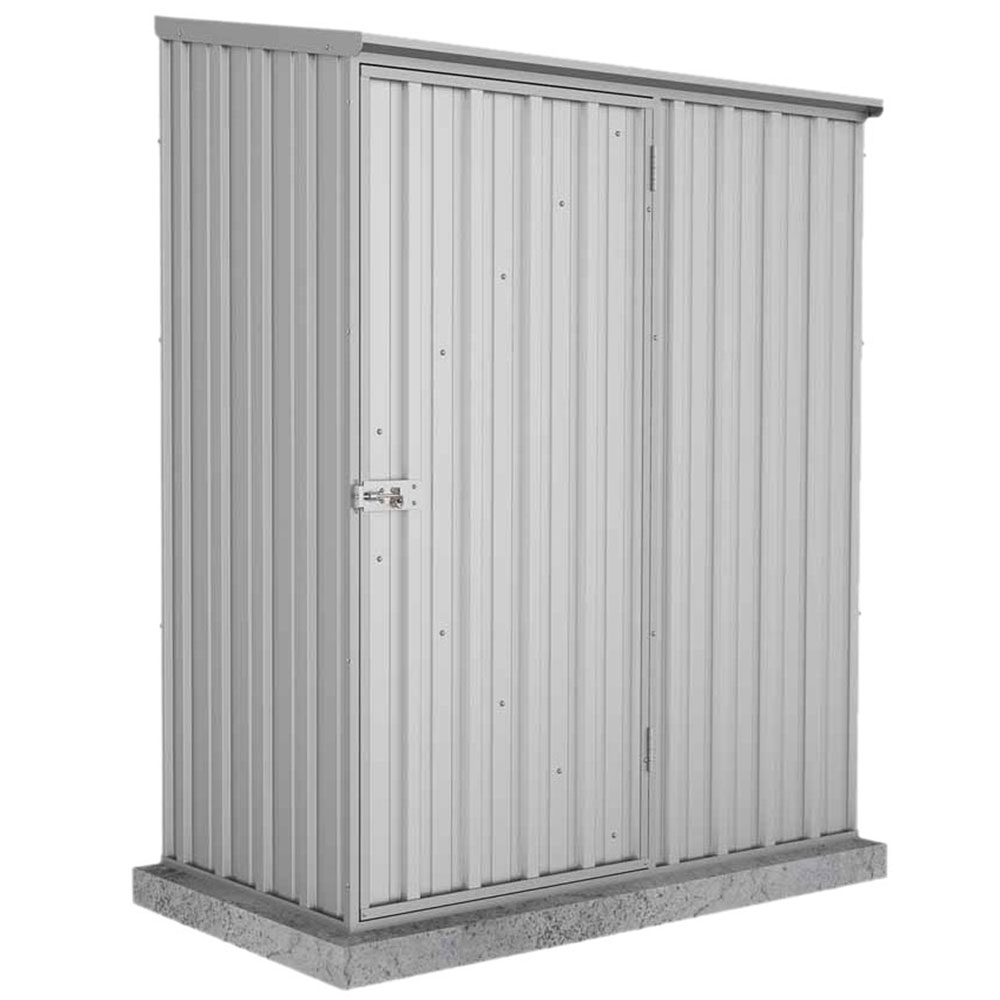 Mercia Garden Products Absco Space Saver 1.52 x 0.78m Pent Metal Shed - wilko