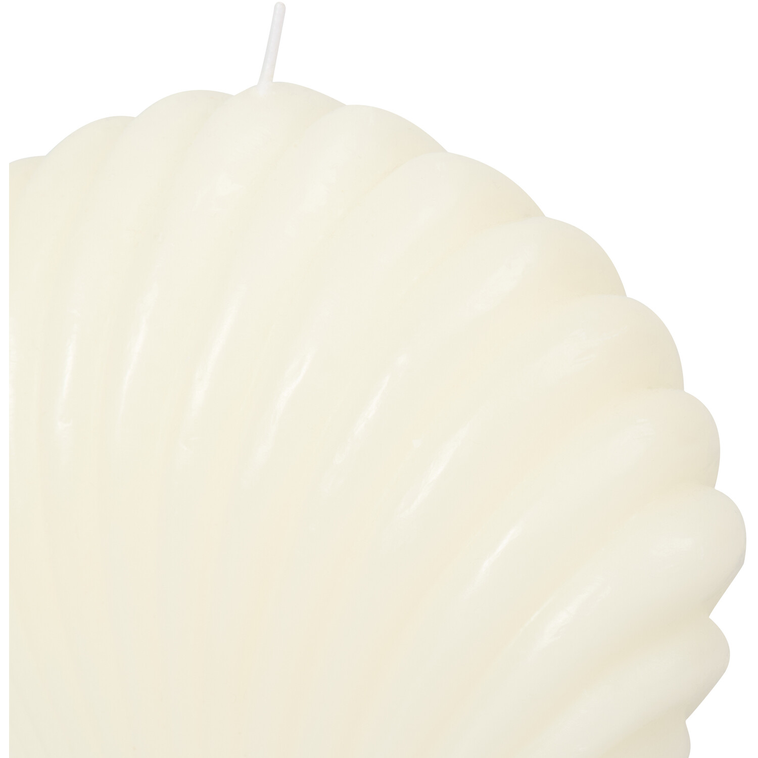Shell Shaped Candle - White Image 3
