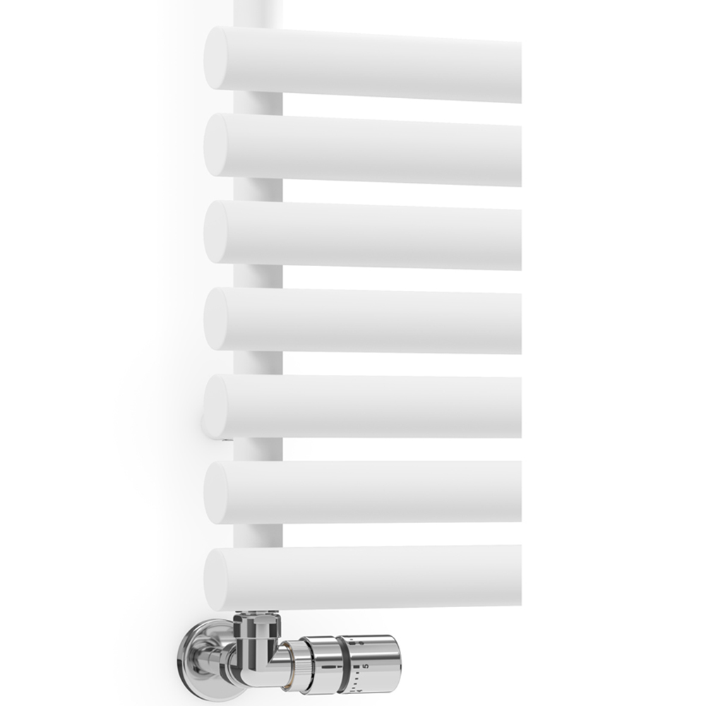 Terma Rolo Towel 2629BTU White Heated Towel Rail 1360 x 520mm Image 5