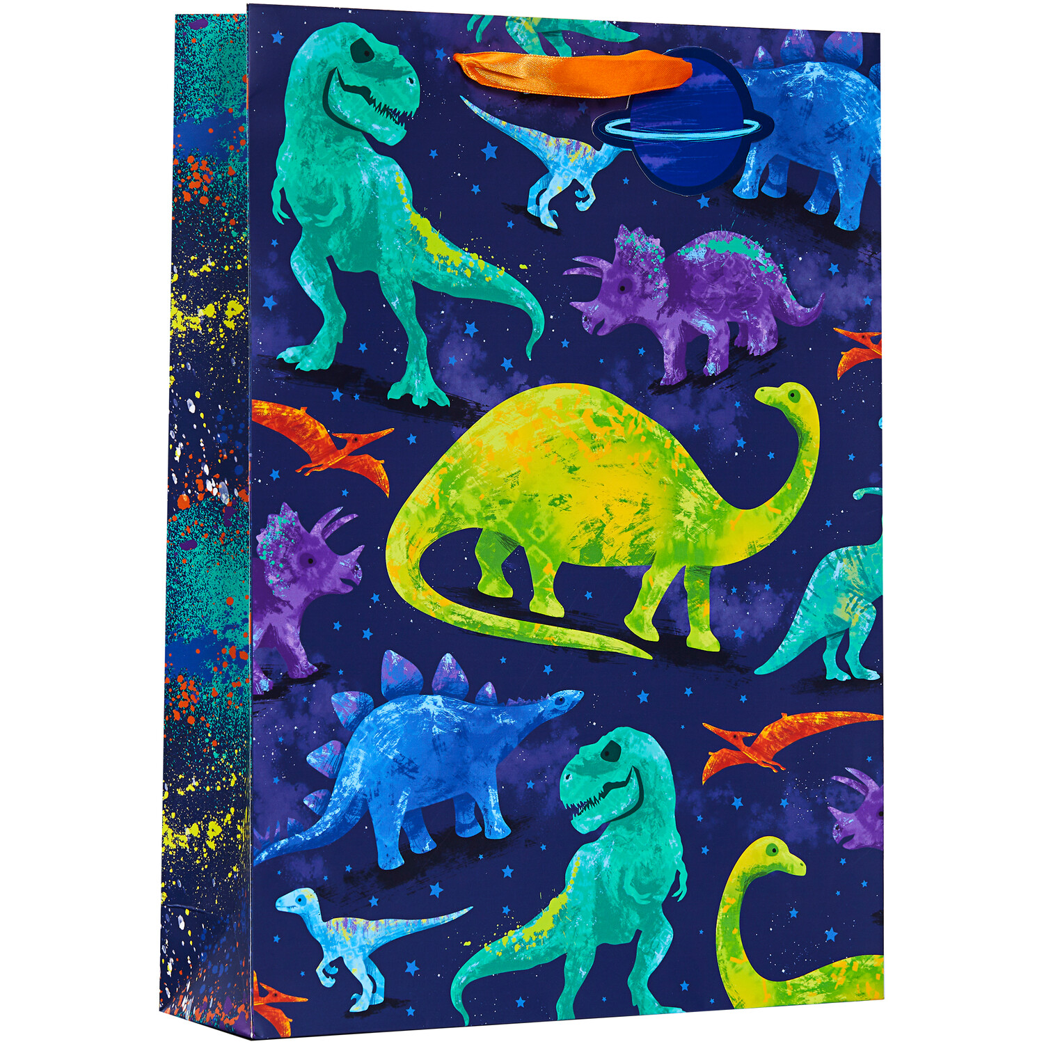 Dinosaur Gift Bag - Blue Image