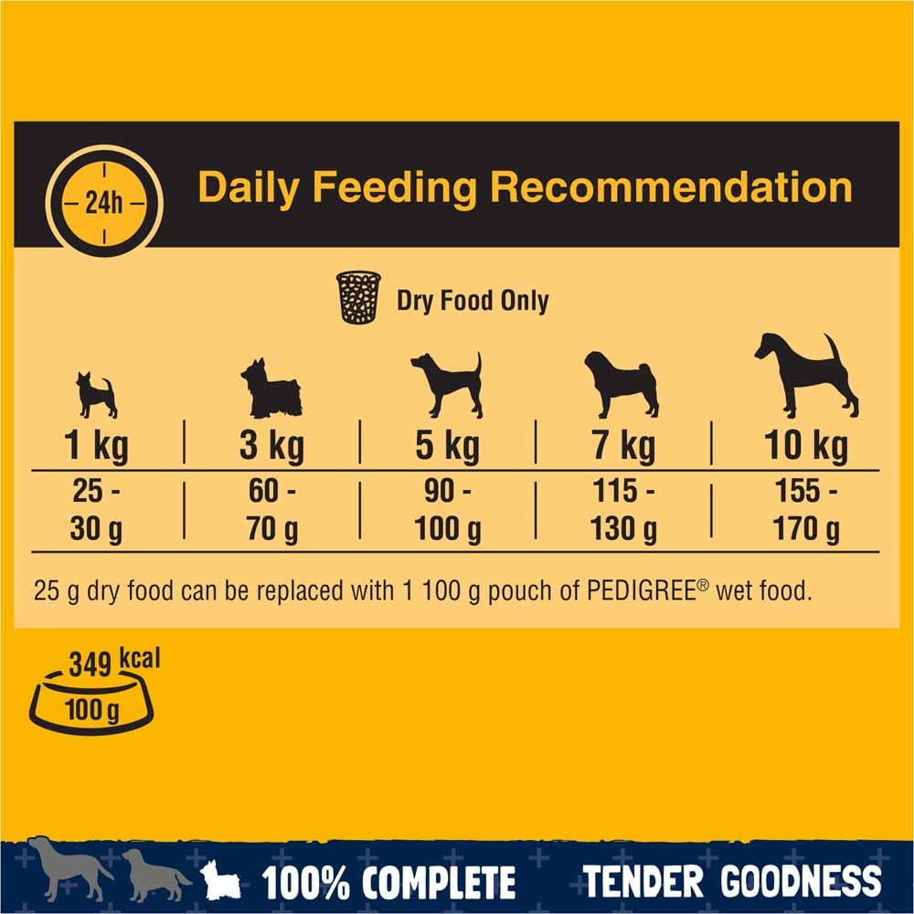 Pedigree Tender Goodness Poultry Small Adult Dry Dog Food Case of 3 x 2.6kg Image 8