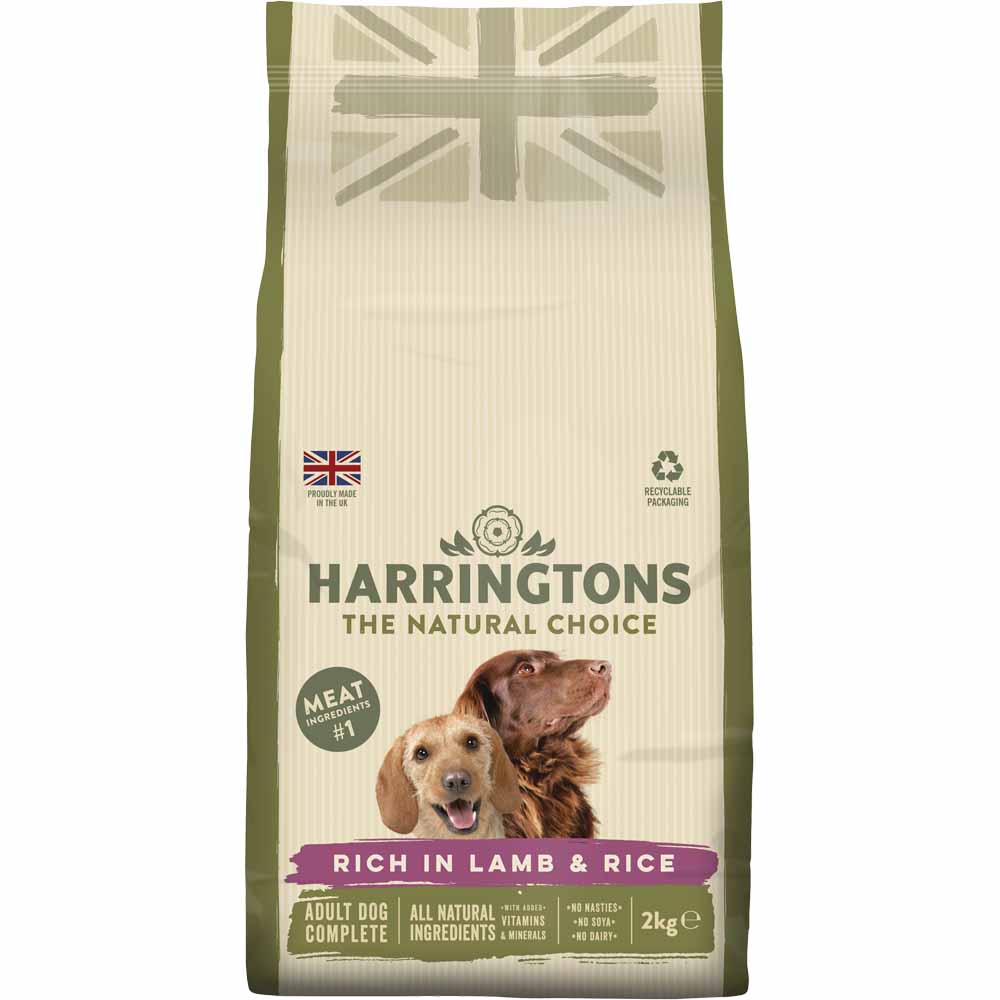Harringtons Lamb and Rice Complete Dry Dog Food 2kg Image 1