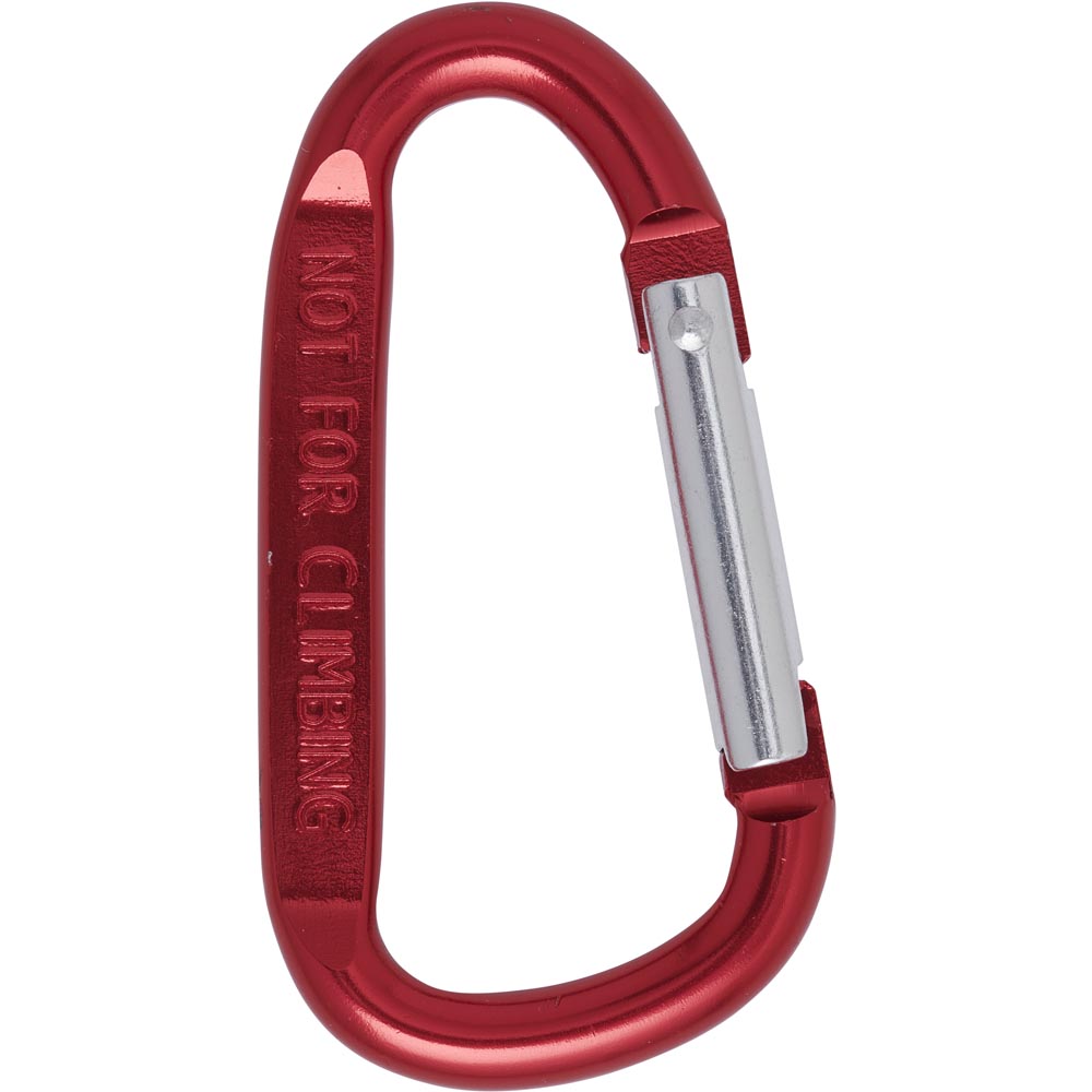 Single Wilko Medium Flat Carabiner Hook in Assorted styles Image 2