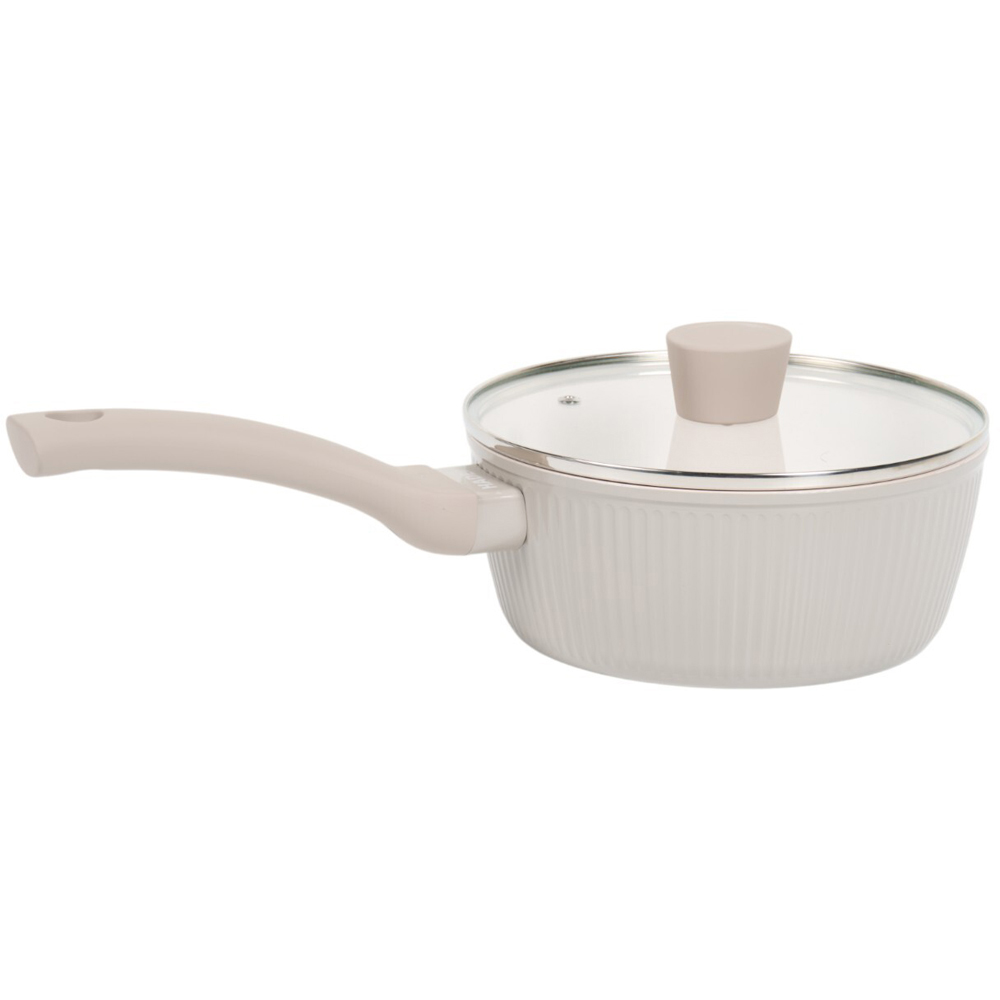Haden 5 Piece Ribbed Cookware Set Grey Image 5