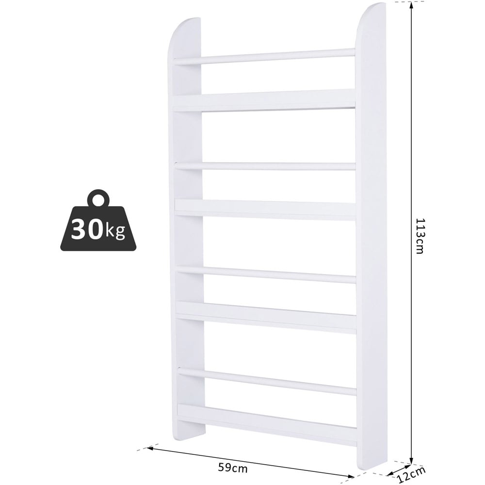 Portland 4 Shelf Wall Office Rack Bookcase Image 5