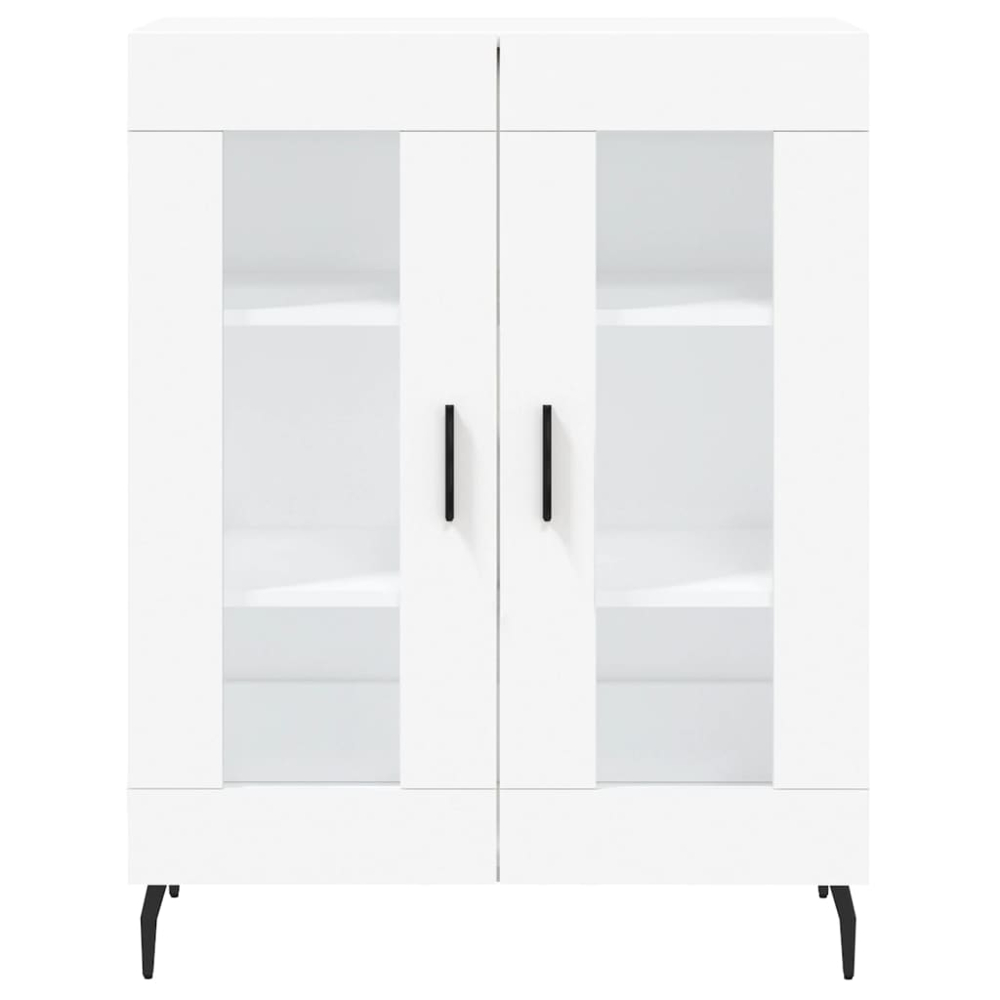 vidaXL 4 Door White Highboard Image 8