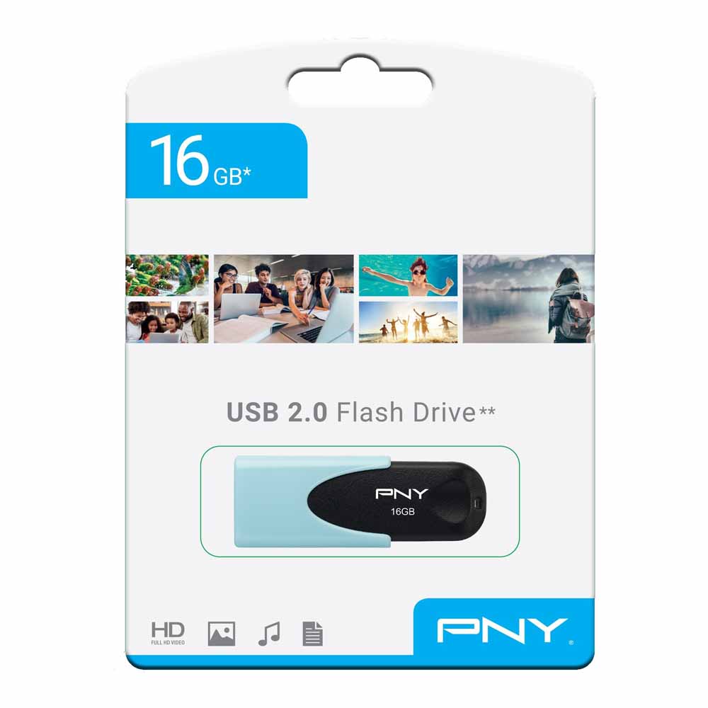 PNY 16GB Blue USB Flash Drive 2.0 Image 1