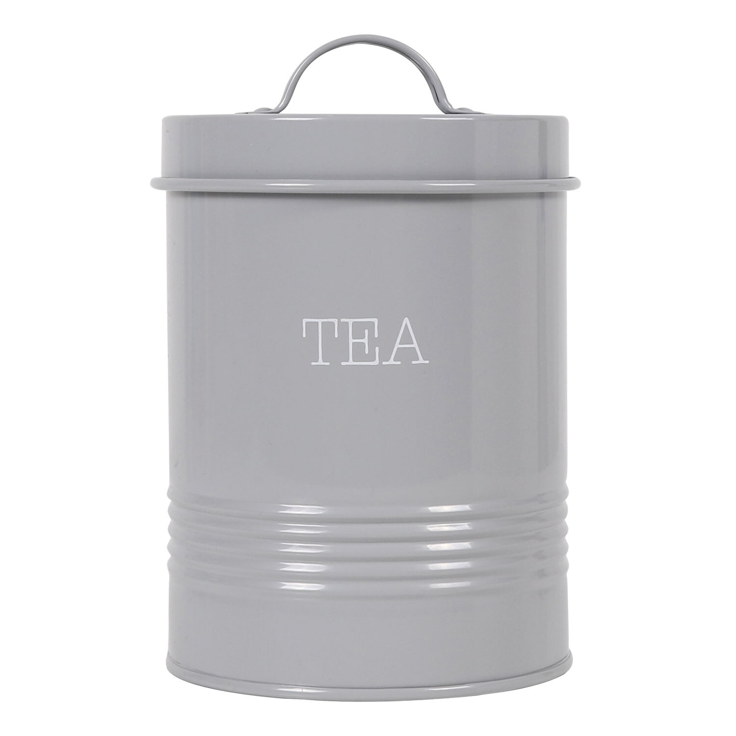 Grey Tea Coffee and Sugar Canister Set of 3 Image 3