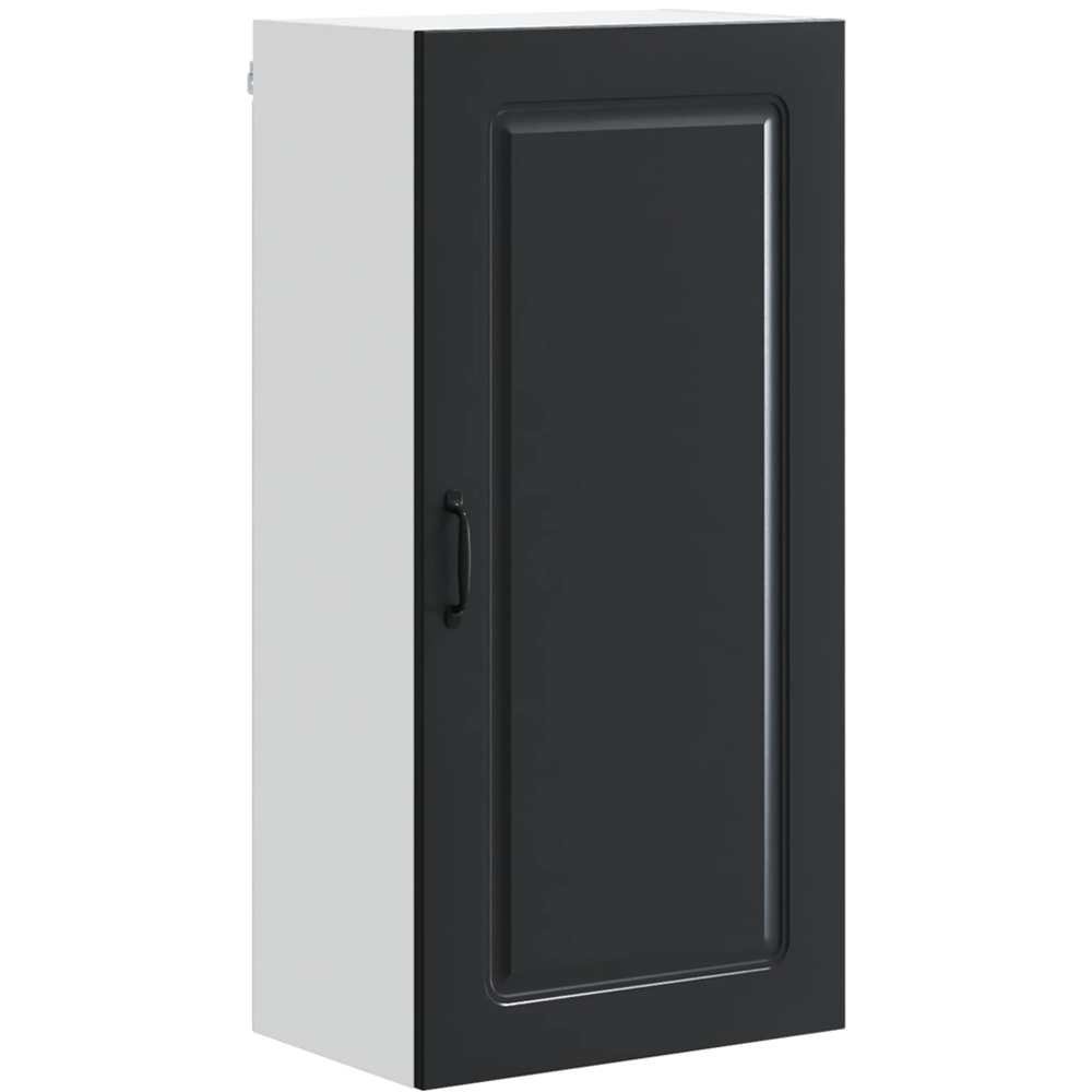 vidaXL Single Door Black Kitchen Wall Cabinet Image 2