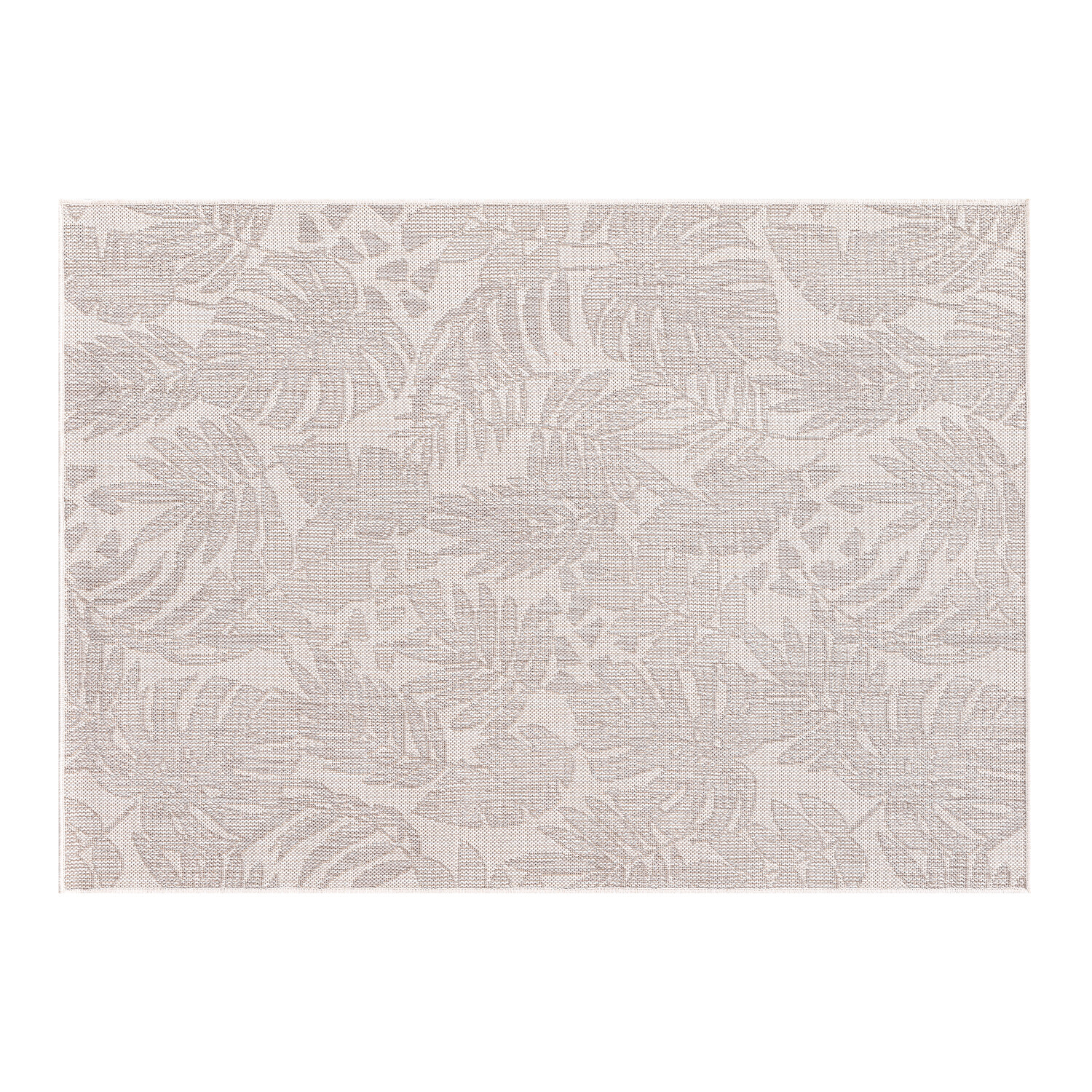 California Leaf Indoor and Outdoor Rug Neutral 80cm Image 5