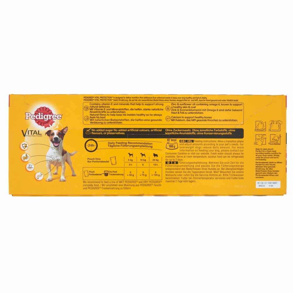 Pedigree Adult Wet Dog Food Pouches Mixed in Gravy Mega Pack 40 x 100g Image 5