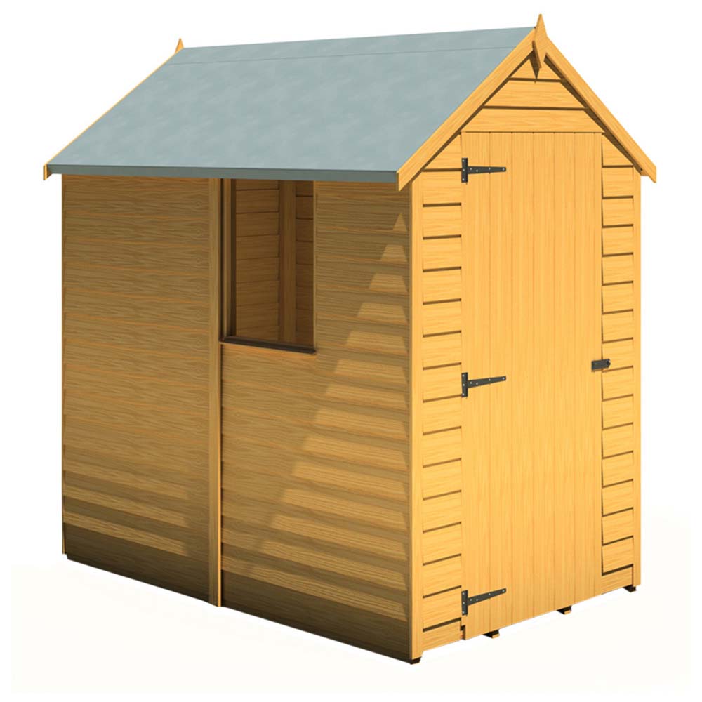 Shire 6 x 4ft Dip Treated Overlap Shed with Window Image 1