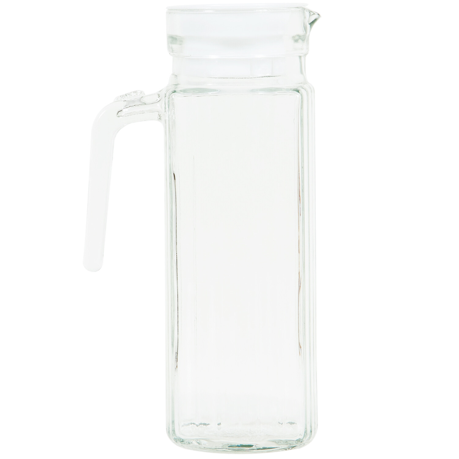 Glass Ribbed Jug Image 1
