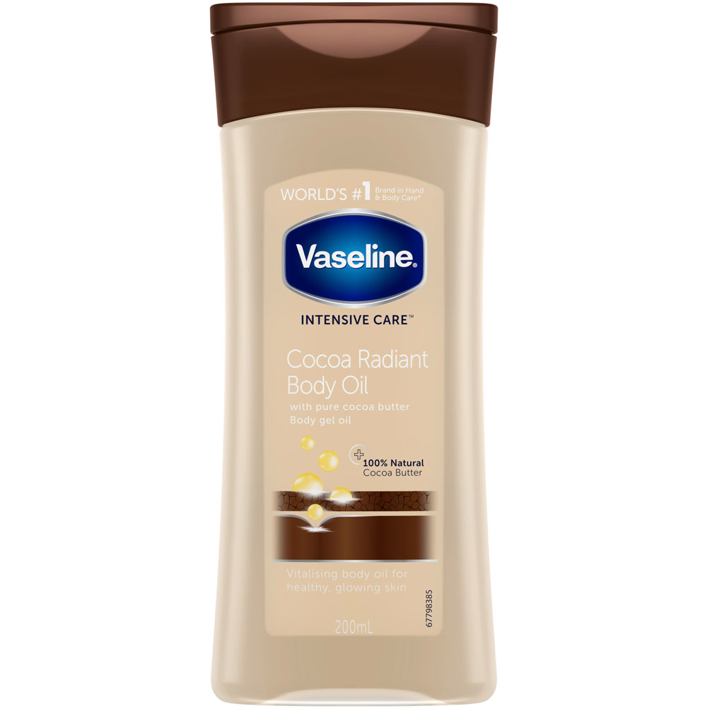 Vaseline Intensive Care Cocoa Body Oil 200ml | Wilko