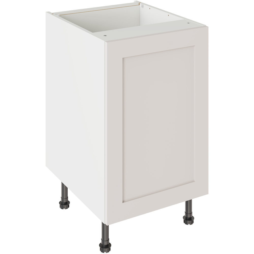 Kitchen Kit Shaker Matt Light Grey Base Kitchen Cabinet Flatpack 500mm Image 1
