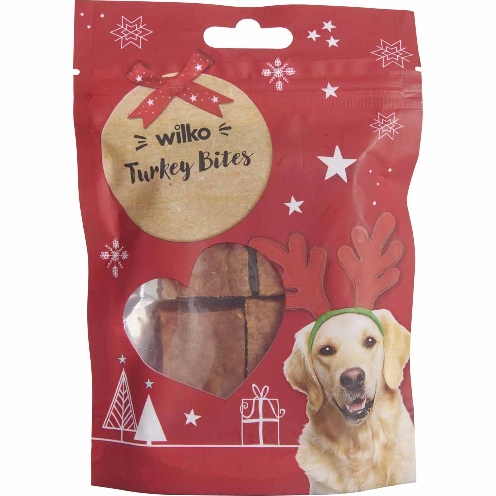 Wilko Turkey Bites Dog Treats 100g Image 1