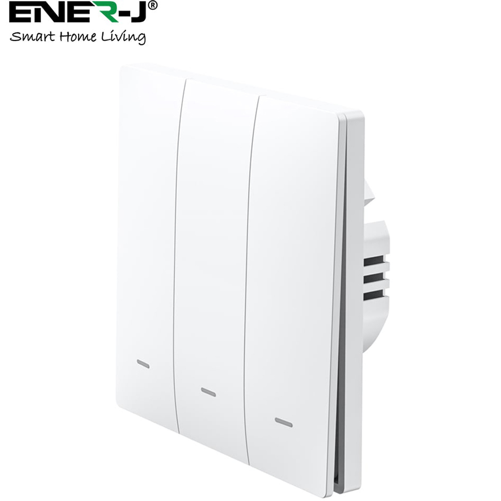 ENER-J 3 Gang Smart Push Button Smart Light Switch Image 2