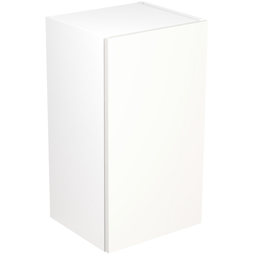 Kitchen Kit Slab Standard White Wall Kitchen Cabinet Flatpack 400mm Image 1