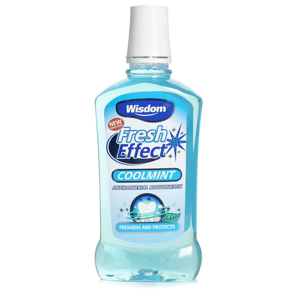 Wisdom Mouthwash Cool Mint 500ml Wilko