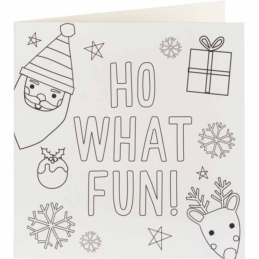 Wilko Colour your Own Cards 6 Pack Image 2