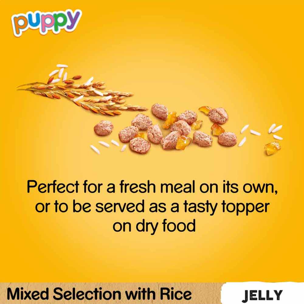 Pedigree Puppy Mixed Selection with Rice in Jelly Dog Food 12 x 100g Image 9