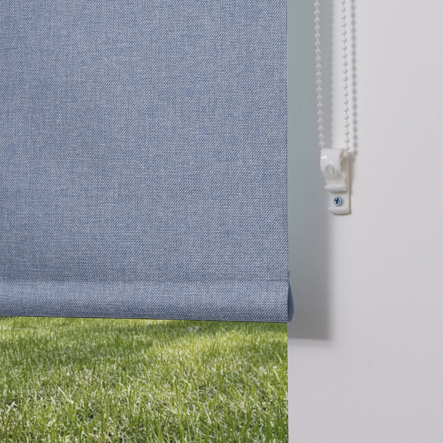 Trends Textured Blackout Blinds - Denim Blue / 180cm Image 4