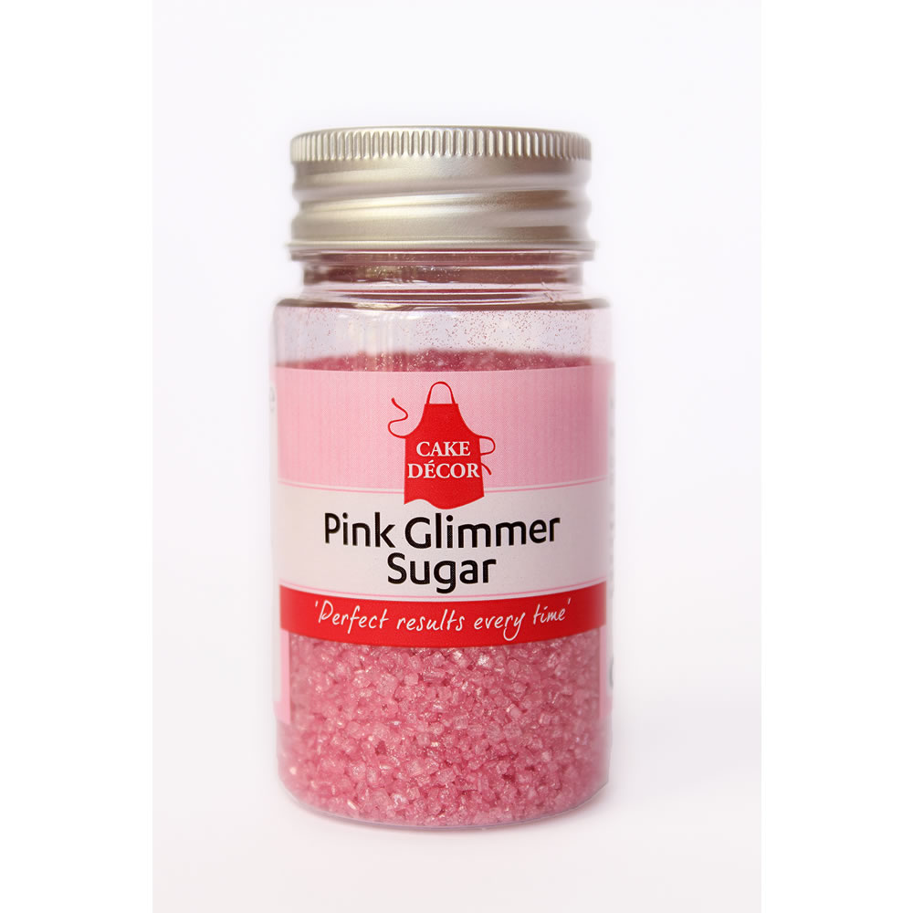 Cake Decor Pink Glimmer Sugar Image