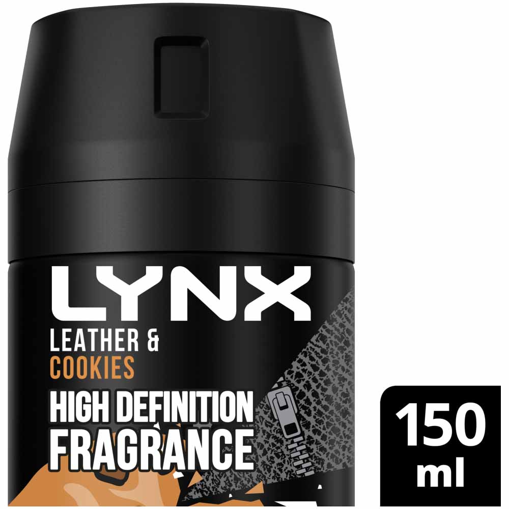 Lynx Body Spray Leather and Cookies 150ml Image 1