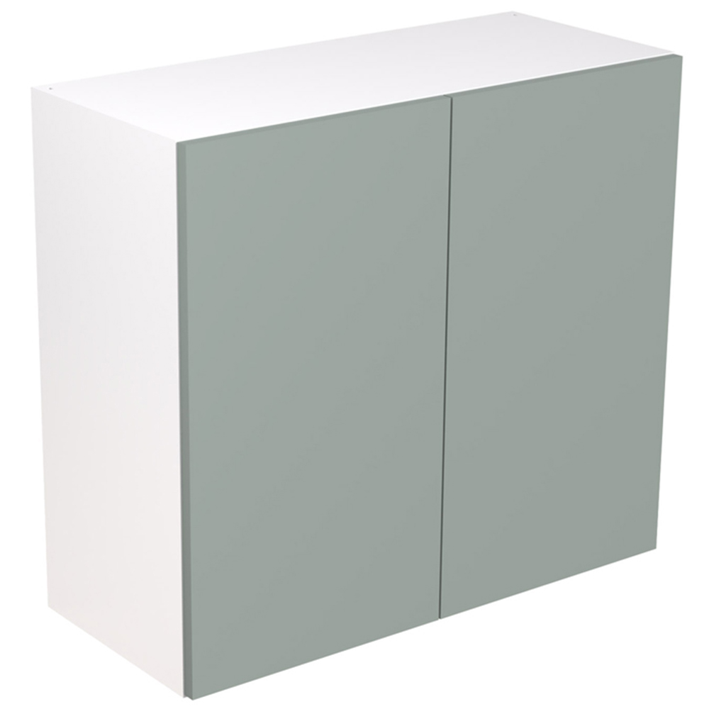 Kitchen Kit Slab Supermatt Agave Green Wall Kitchen Cabinet Flatpack 800mm Image 1