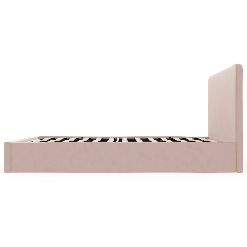 GFW Chiswick Small Double Soft Pink Ottoman Bed Image 4