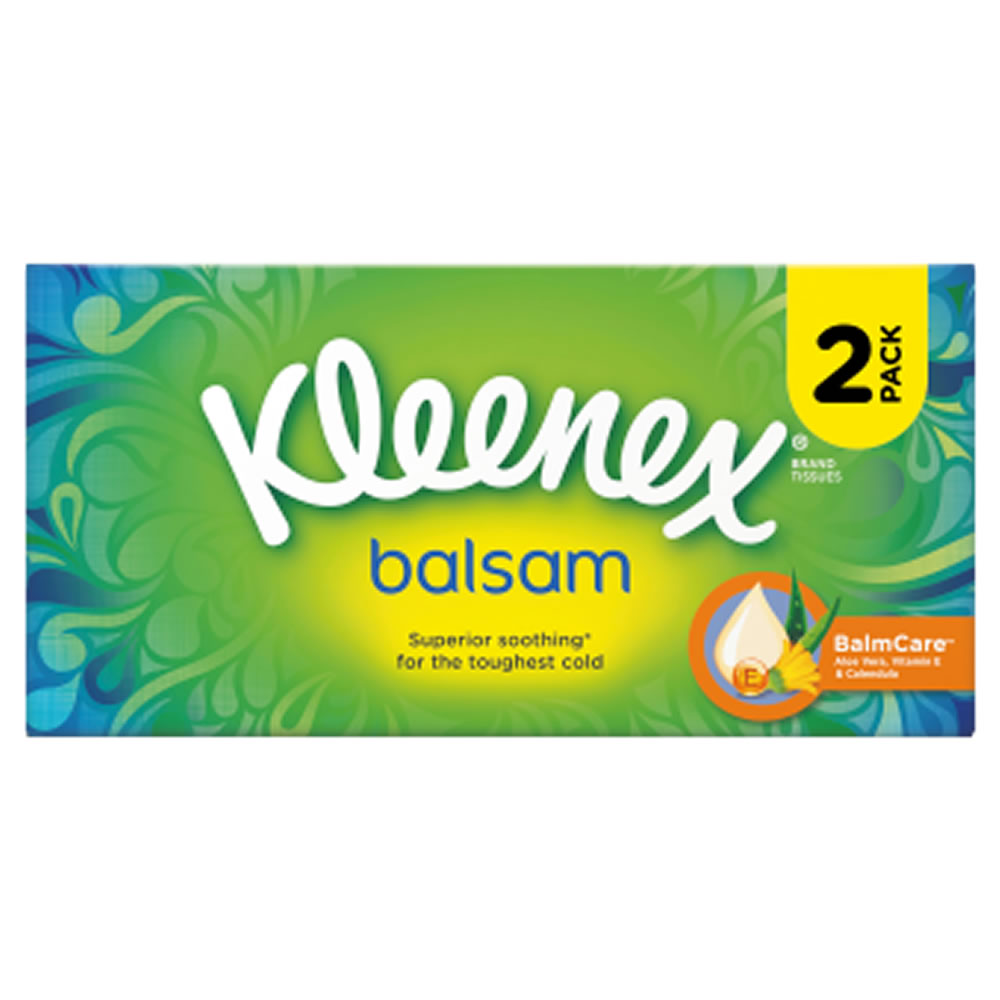 Kleenex Balsam Tissues 64 Sheets 2 pack
