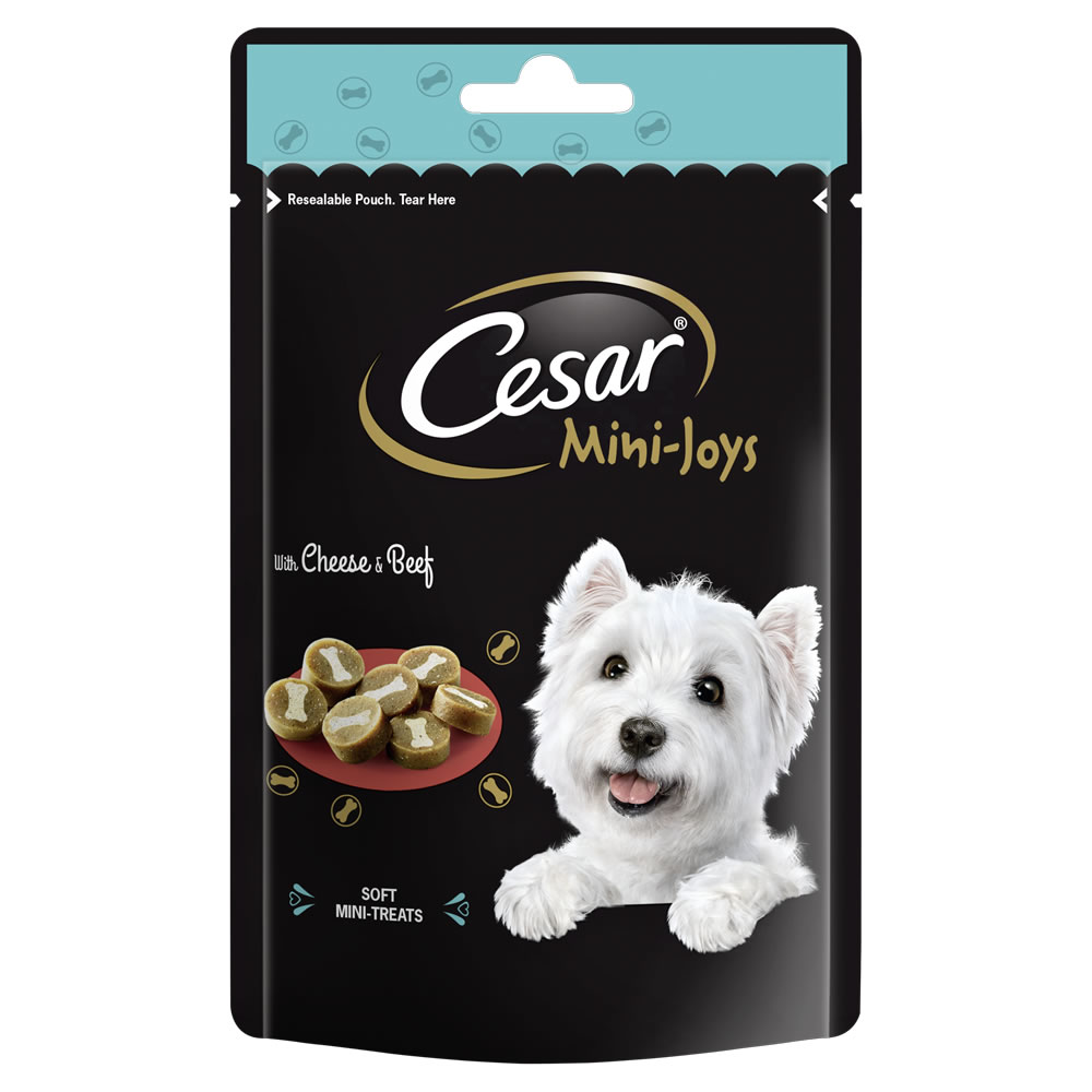 Cesar Mini Joys Dog Treats Cheese & Beef 100g Image 1